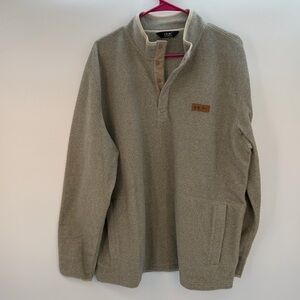 🎣 HUK Fleece Snap Pullover | Men’s L | Fishing